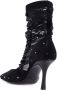 Jimmy Choo Mesh Enkellaarzen met Strass Black Dames - Thumbnail 3