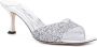 Jimmy Choo Metallic Glitter Slip-On Sandalen Gray Dames - Thumbnail 4