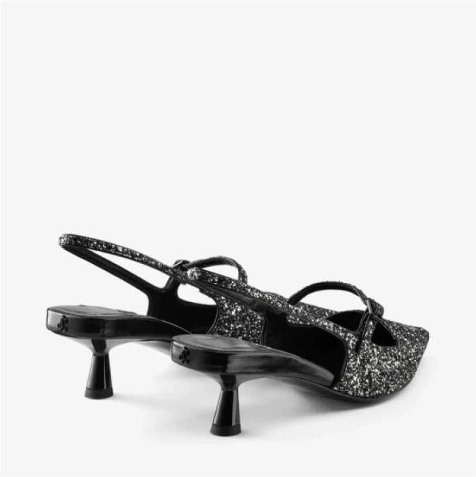 Jimmy Choo Moderne Didi Glitter Leren Pumps Gray Dames