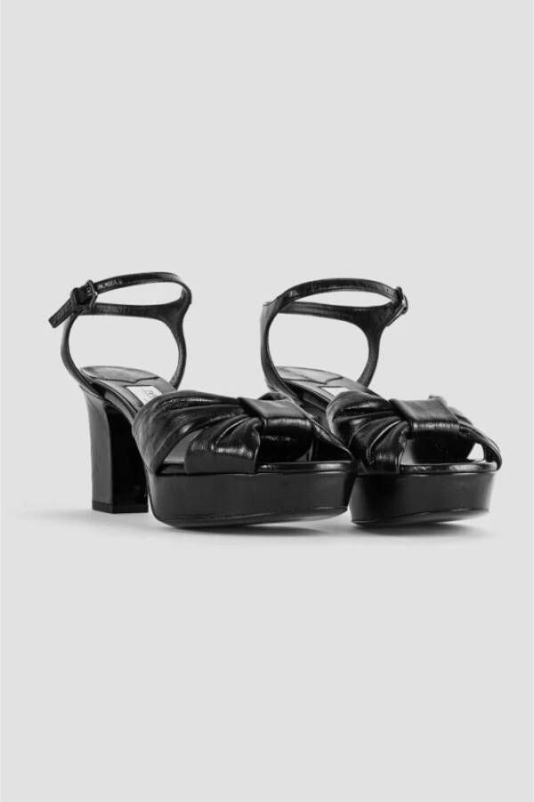 Jimmy Choo Nappa leren sandalen met hak Black Dames