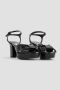 Jimmy Choo Nappa leren sandalen met hak Black Dames - Thumbnail 2