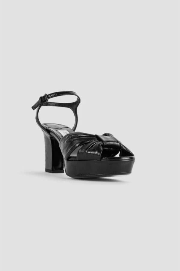 Jimmy Choo Nappa leren sandalen met hak Black Dames