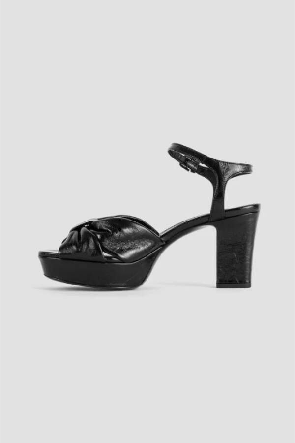 Jimmy Choo Nappa leren sandalen met hak Black Dames