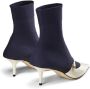 Jimmy Choo Navy Blauw Leren Puntige Neus Hakken Blue Dames - Thumbnail 2