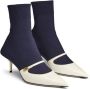 Jimmy Choo Navy Blauw Leren Puntige Neus Hakken Blue Dames - Thumbnail 3