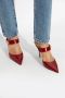 Jimmy Choo Nell muiltjes met puntige neus Rood - Thumbnail 2