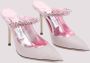 Jimmy Choo Nude & Neutrals Kristalband Muiltjes Pink Dames - Thumbnail 3