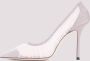 Jimmy Choo Nude Mesh Detail Stiletto Pumps Beige Dames - Thumbnail 2