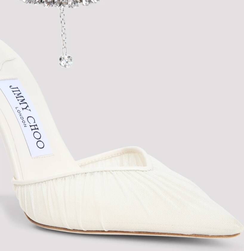 Jimmy Choo Nude Pumps voor Vrouwen Ss25 White Dames