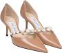 Jimmy Choo Parel Decollete Biscuit Patent Pumps Brown Dames - Thumbnail 6