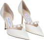 Jimmy Choo Parelband Lakleren Pumps White Dames - Thumbnail 2