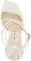 Jimmy Choo Parelversierde Satijnen Sandalen White Dames - Thumbnail 9