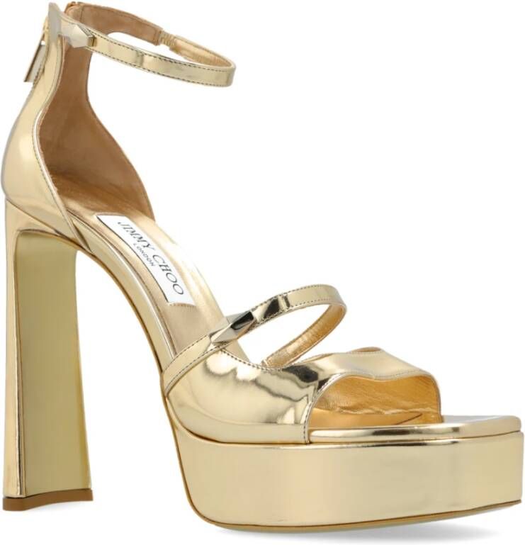 Jimmy Choo Plateau sandalen Claressa Yellow Dames