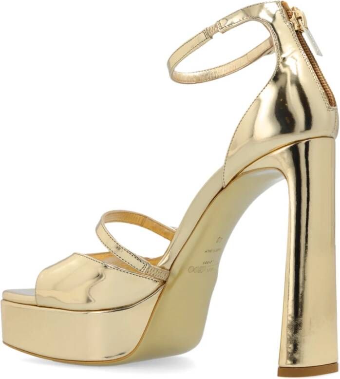 Jimmy Choo Plateau sandalen Claressa Yellow Dames