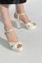 Jimmy Choo Plateau Sandalen 'Heloise' White Dames - Thumbnail 2