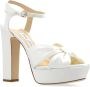 Jimmy Choo Plateau Sandalen 'Heloise' White Dames - Thumbnail 4