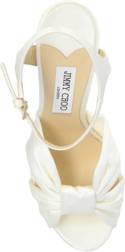 Jimmy Choo Plateau Sandalen 'Heloise' White Dames