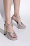 Jimmy Choo Plateau sandalen Karli Gray Dames - Thumbnail 2