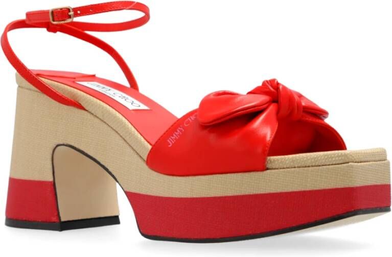 Jimmy Choo Plateau Sandalen Ricia Red Dames