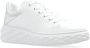 Jimmy Choo Witte Leren Flatform Sneakers met Zilveren Gelamineerd Detail White Dames - Thumbnail 4