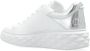 Jimmy Choo Witte Leren Flatform Sneakers met Zilveren Gelamineerd Detail White Dames - Thumbnail 5