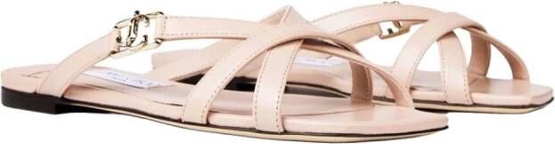 Jimmy Choo Platte Sandalen Pink Dames