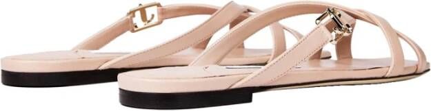 Jimmy Choo Platte Sandalen Pink Dames