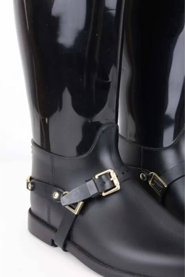 Jimmy Choo Pre-owned Canvas boots Black Dames