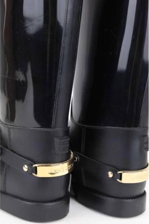 Jimmy Choo Pre-owned Canvas boots Black Dames