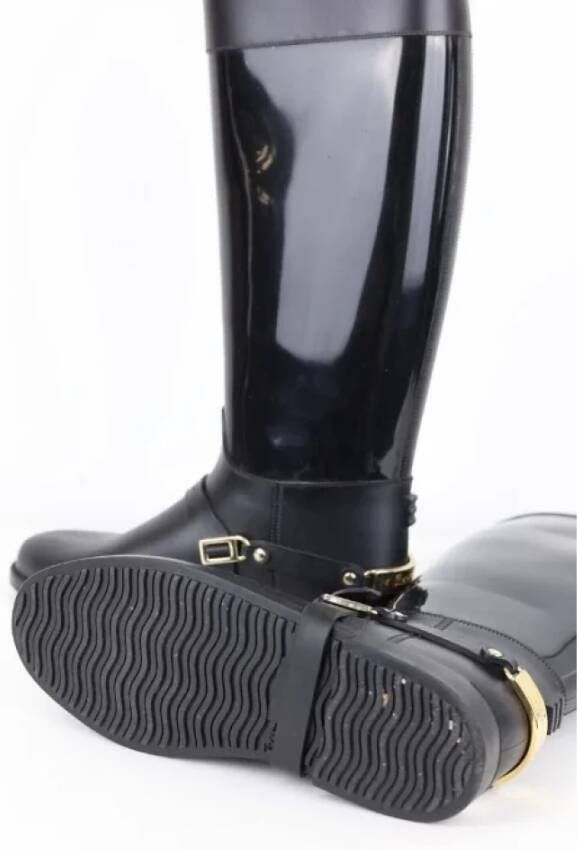 Jimmy Choo Pre-owned Canvas boots Black Dames