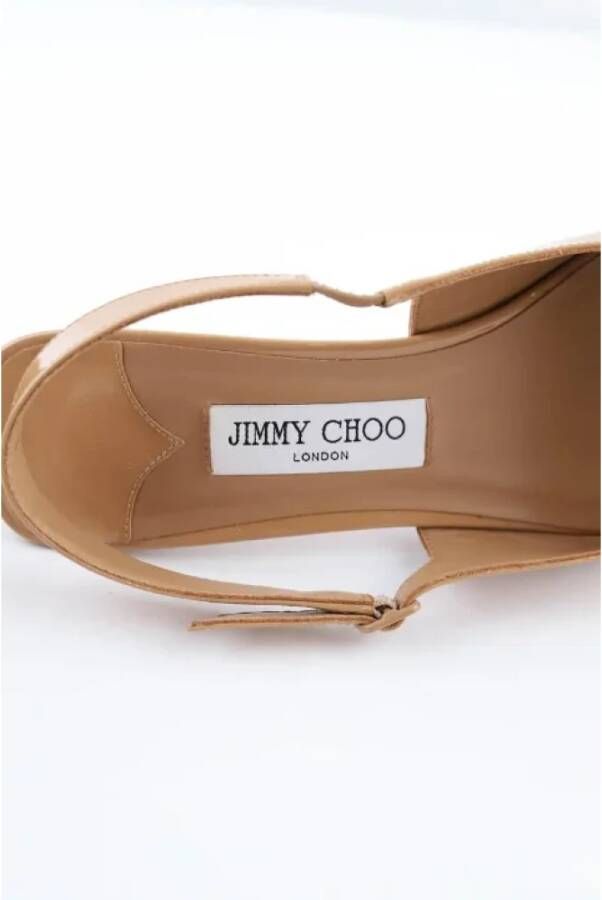 Jimmy Choo Pre-owned Canvas heels Brown Dames