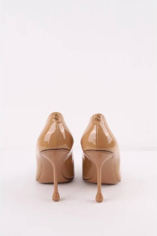 Jimmy Choo Pre-owned Canvas heels Brown Dames