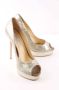 Jimmy Choo Pre-owned Canvas heels Yellow Dames - Thumbnail 3