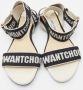 Jimmy Choo Pre-owned Canvas sandals Black Dames - Thumbnail 3