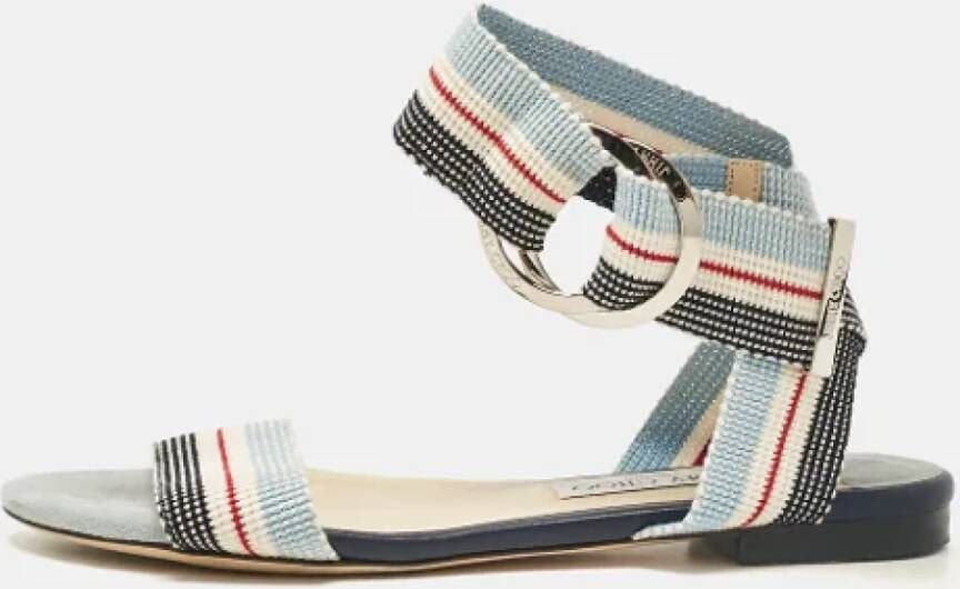 Jimmy Choo Pre-owned Canvas sandals Multicolor Dames