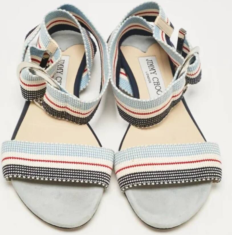 Jimmy Choo Pre-owned Canvas sandals Multicolor Dames