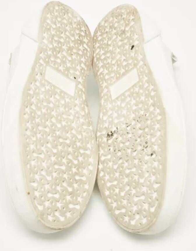 Jimmy Choo Pre-owned Canvas sneakers White Dames