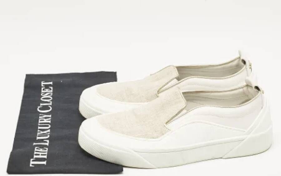 Jimmy Choo Pre-owned Canvas sneakers White Dames