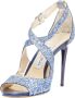 Jimmy Choo Pre-owned Cotton sandals Blue Dames - Thumbnail 4