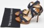 Jimmy Choo Pre-owned Denim sandals Blue Dames - Thumbnail 9