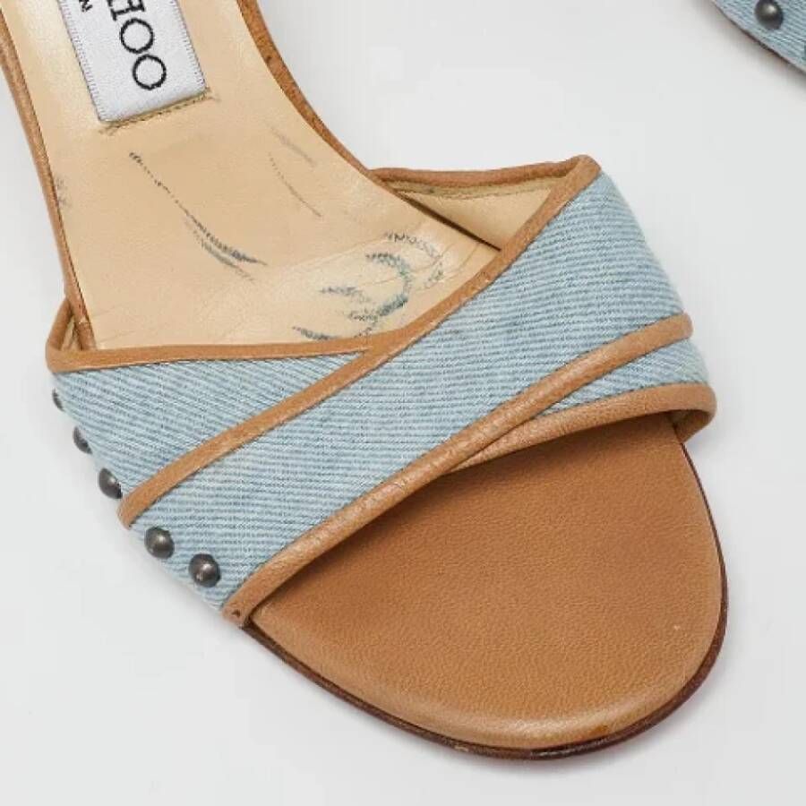 Jimmy Choo Pre-owned Denim sandals Blue Dames