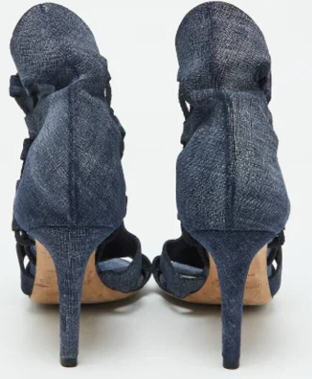 Jimmy Choo Pre-owned Denim sandals Blue Dames