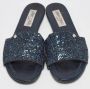 Jimmy Choo Pre-owned Fabric flats Blue Dames - Thumbnail 3