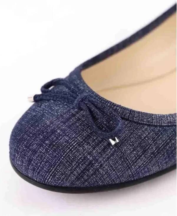 Jimmy Choo Pre-owned Fabric flats Blue Dames