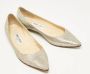 Jimmy Choo Pre-owned Fabric flats Gray Dames - Thumbnail 2