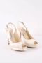 Jimmy Choo Pre-owned Fabric heels Beige Dames - Thumbnail 3