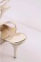 Jimmy Choo Pre-owned Fabric heels Beige Dames - Thumbnail 5