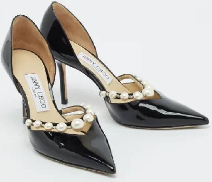 Jimmy Choo Pre-owned Fabric heels Black Dames