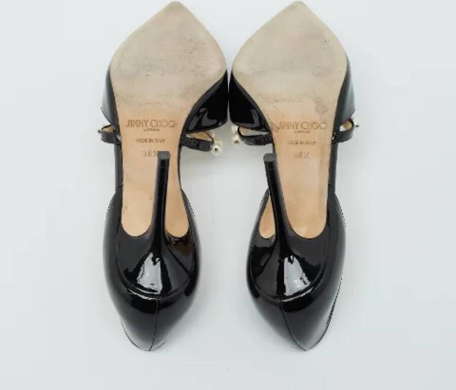 Jimmy Choo Pre-owned Fabric heels Black Dames