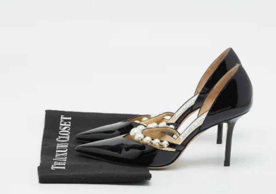 Jimmy Choo Pre-owned Fabric heels Black Dames